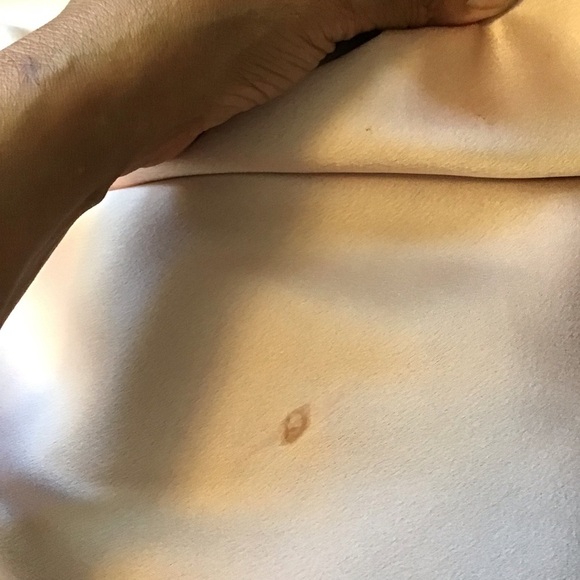 MANIJU WOMEN ELEGANT BLUSH PINK STATIN SPAGETTI RUCHING MAXI EVENT DRESS SZ M - Picture 9 of 12